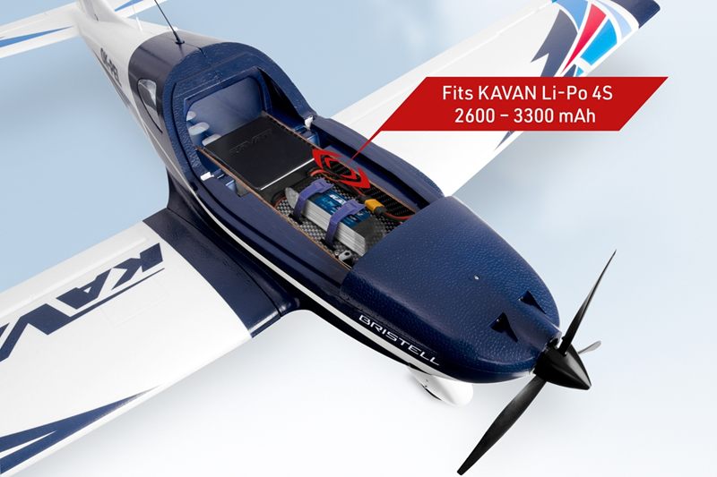 Kavan Bristell B23 1600mm ARF (PNP) - blue KAV02.8078